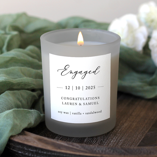 'Engaged' With Date Candle