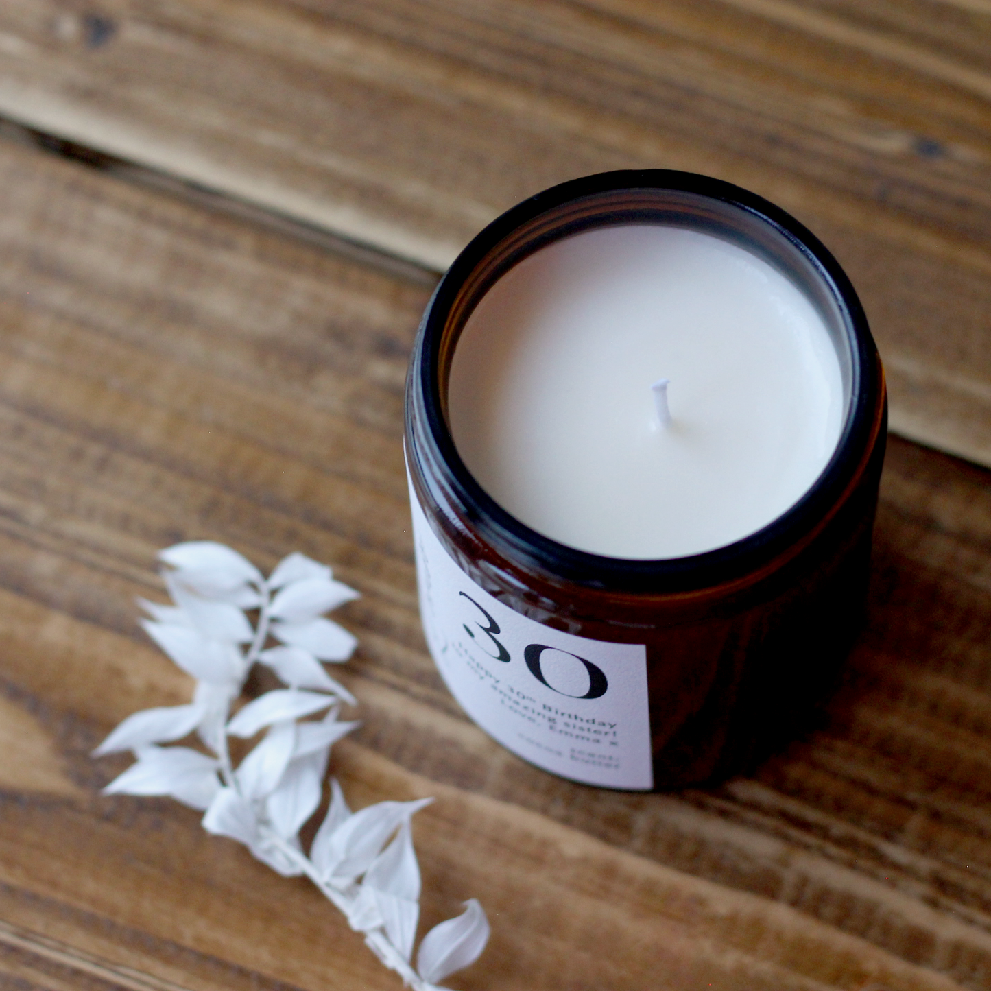 Eighteen Birthday Personalised Candle